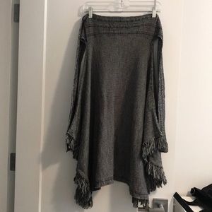 Sparrow Anthropologie merino wool skirt